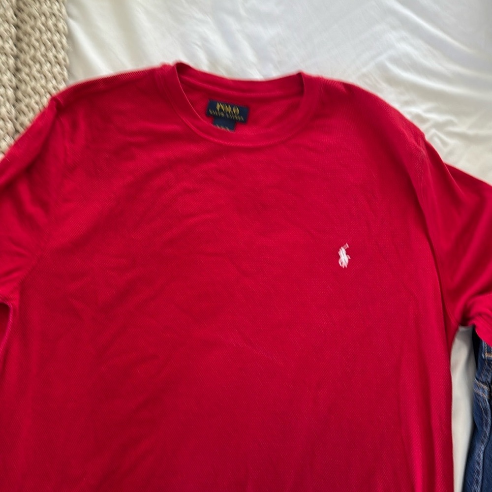Men's long sleeve polo shirt